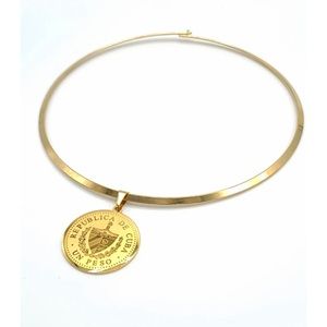 Gold Coin Choker